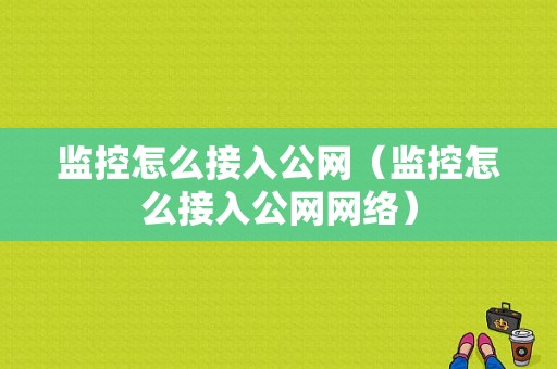 监控怎么接入公网（监控怎么接入公网网络）