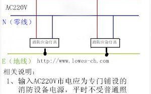 消防应急灯怎么用，劳士消防应急照明灯接线方，los劳士应急灯