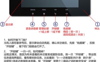 可视门铃上的5个按键怎么用，cnaec可视门铃怎么开机