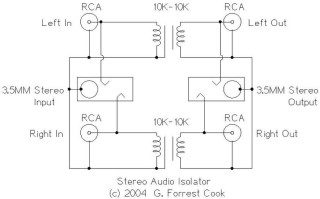 音频共地隔离器原理，怎么制作音频隔离器教程
