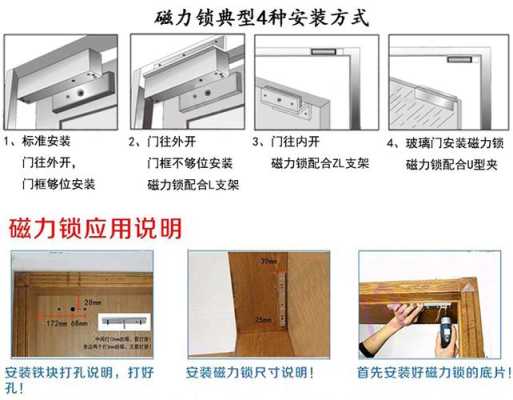 有框玻璃磁力锁怎么安装，门禁磁力锁安装视频-第1张图片-安保之家