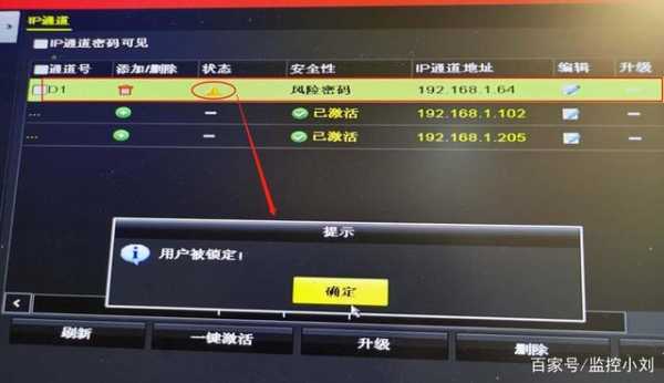 监控密码怎么锁定（监控密码怎么锁定了）-第3张图片-安保之家