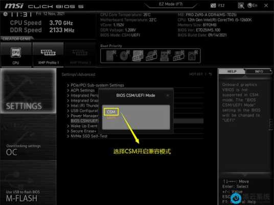 微星主板没有cms选项，如何查看cms-第1张图片-安保之家