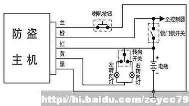 电动车防盗器线怎么区分，红外栅栏怎么接线图解-第2张图片-安保之家