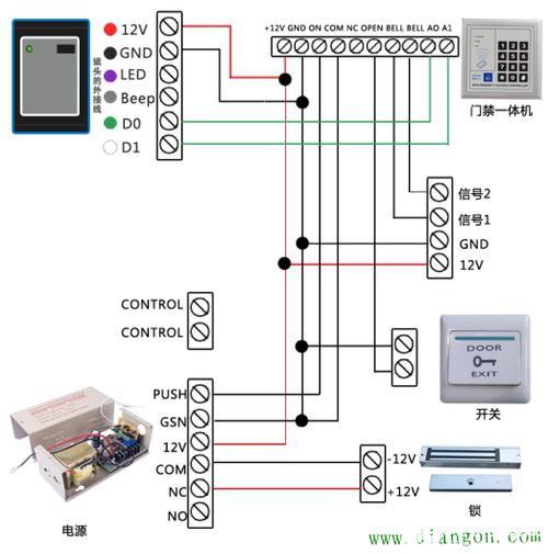 电吸门接线方法，门禁门吸原理-第2张图片-安保之家