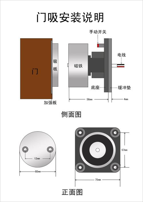 门吸电源怎么安装（电动门吸的安装方法）-第3张图片-安保之家