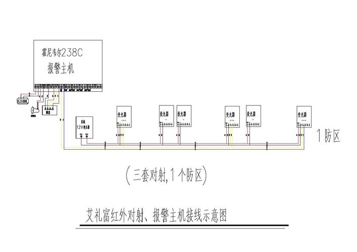 红外对射单防区怎么接线，单防区模块接线示意图图片-第2张图片-安保之家