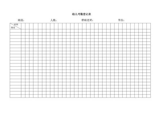 幼儿考勤表怎么制作（中班幼儿入园五件事）-第3张图片-安保之家