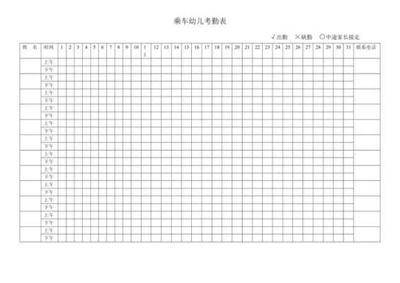 幼儿考勤表怎么制作（中班幼儿入园五件事）-第2张图片-安保之家