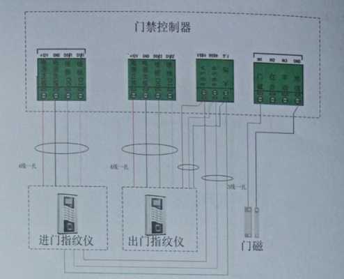 ab门互锁门禁接线法，指纹门禁怎么接线图解-第3张图片-安保之家