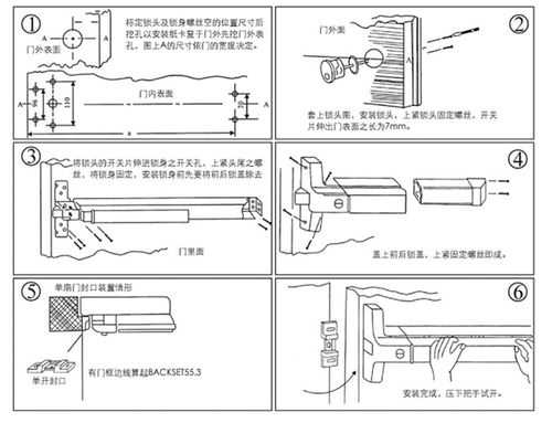 下压式推杆锁怎么安装（下压式逃生推杆锁怎么安装）-第1张图片-安保之家