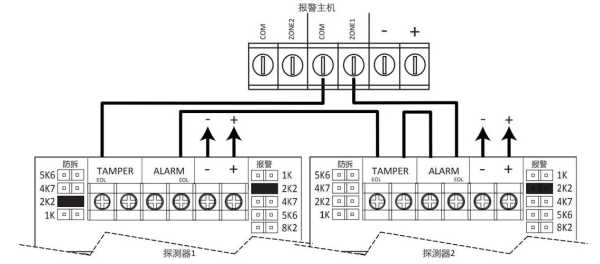 安防红外探怎么串联（海康有线吸顶被动红外探测器接法）-第1张图片-安保之家