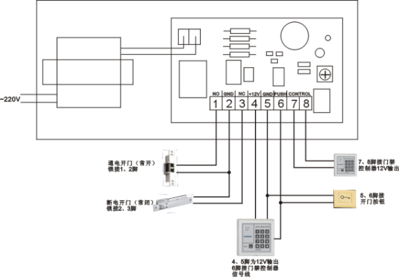 高优门禁k03怎样改密码，高优门禁安装怎么接线图解-第3张图片-安保之家