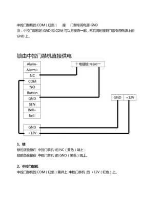 中控开门线怎么找（中控开门按钮接线）-第3张图片-安保之家