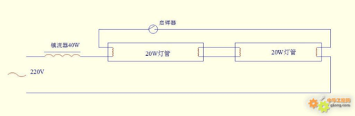 请问双管日光灯电子镇流器怎么接线，1、2、3、4可以随意接吗，双管日光灯怎么接线视频-第2张图片-安保之家