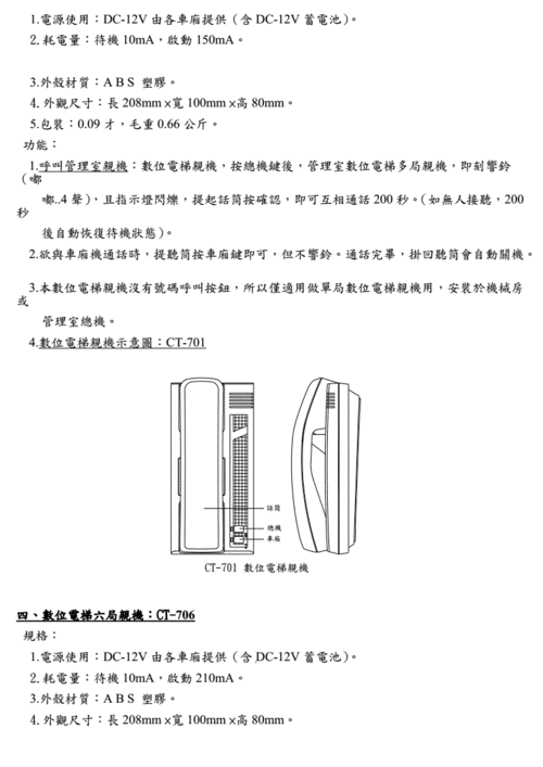 家达保可视对讲说明书，电梯电控门对讲怎么使用的-第1张图片-安保之家