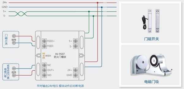 门磁继电器怎么接线，门磁模块如何接线-第3张图片-安保之家